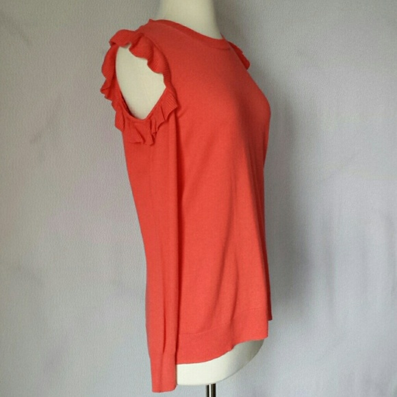 Michael Kors MK Cold Shoulder Top Blouse Sweater - Picture 4 of 8